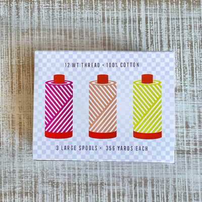 Tula Pink 12wt Neon Thread Collection