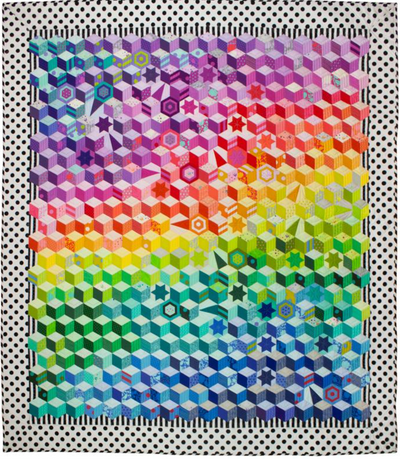 "Tumbling Cosmos" Complete Piece Pack (Pattern, Paper Pieces, & Fussy Cutting Template)