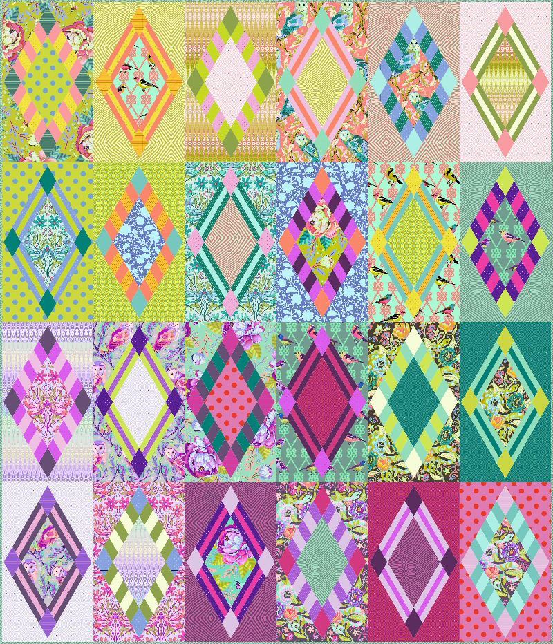 Tula Pink Moon Garden "Rise & Shine" Quilt Kit